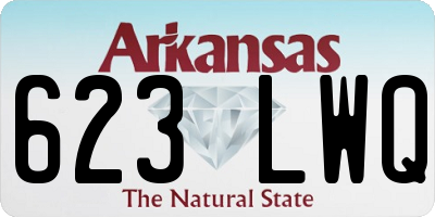 AR license plate 623LWQ