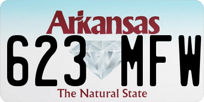 AR license plate 623MFW