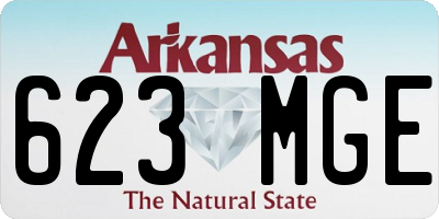 AR license plate 623MGE