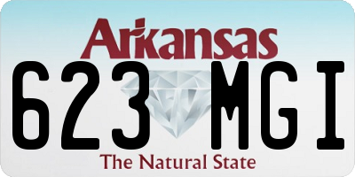 AR license plate 623MGI