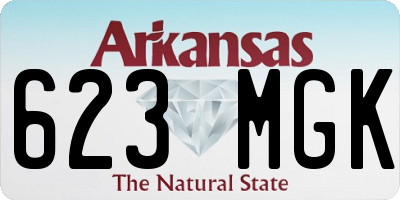AR license plate 623MGK
