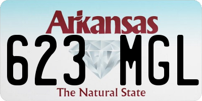AR license plate 623MGL