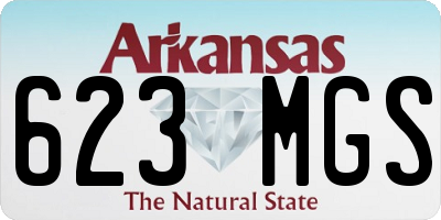 AR license plate 623MGS