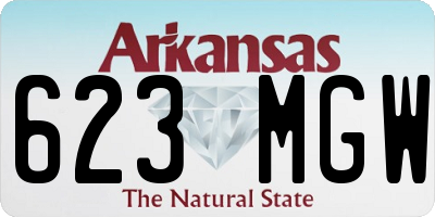 AR license plate 623MGW