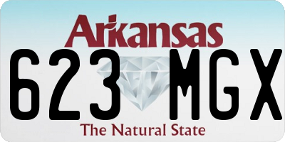 AR license plate 623MGX