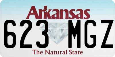AR license plate 623MGZ