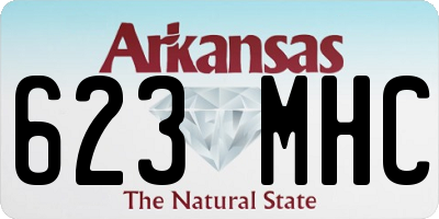 AR license plate 623MHC