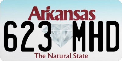 AR license plate 623MHD