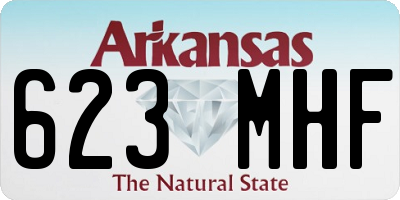 AR license plate 623MHF