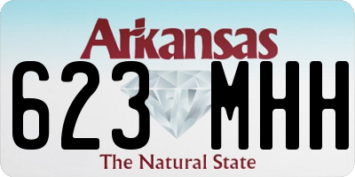 AR license plate 623MHH