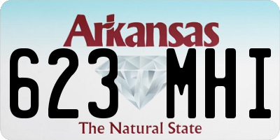 AR license plate 623MHI