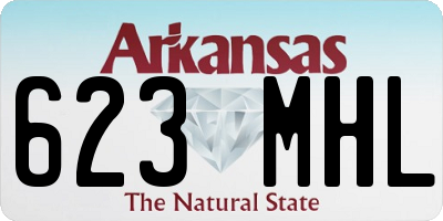 AR license plate 623MHL