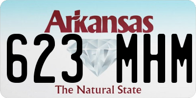 AR license plate 623MHM