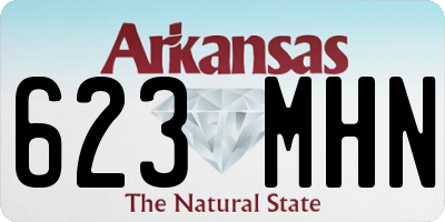 AR license plate 623MHN
