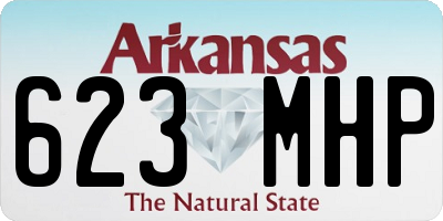 AR license plate 623MHP