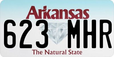 AR license plate 623MHR