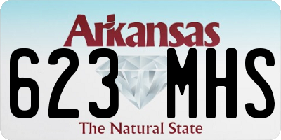 AR license plate 623MHS