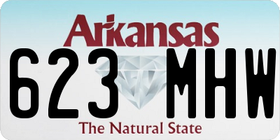 AR license plate 623MHW