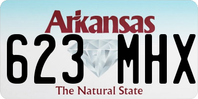 AR license plate 623MHX