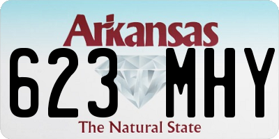 AR license plate 623MHY