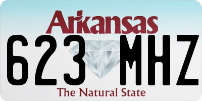 AR license plate 623MHZ