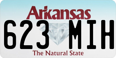 AR license plate 623MIH