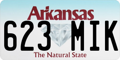 AR license plate 623MIK