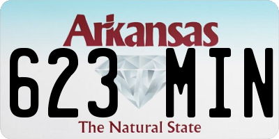 AR license plate 623MIN