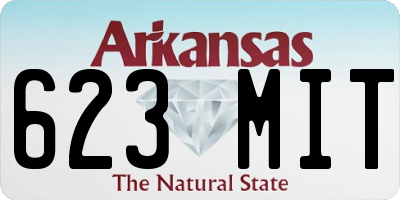 AR license plate 623MIT