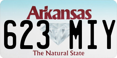 AR license plate 623MIY