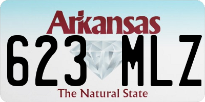 AR license plate 623MLZ