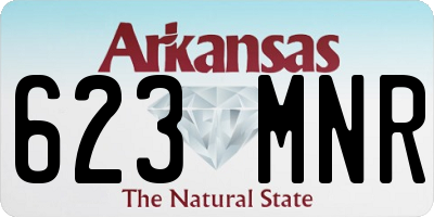 AR license plate 623MNR