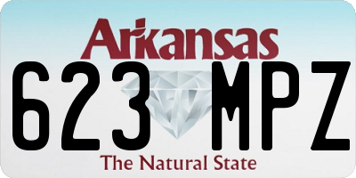 AR license plate 623MPZ