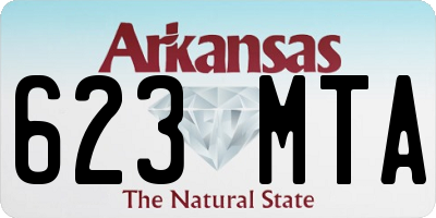 AR license plate 623MTA