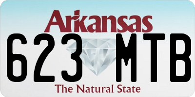 AR license plate 623MTB