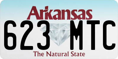 AR license plate 623MTC