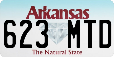 AR license plate 623MTD