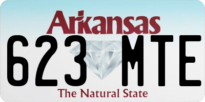 AR license plate 623MTE
