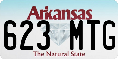 AR license plate 623MTG