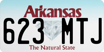 AR license plate 623MTJ