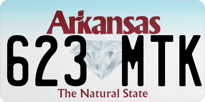AR license plate 623MTK