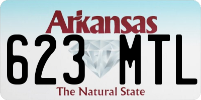 AR license plate 623MTL