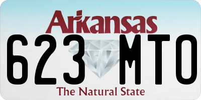 AR license plate 623MTO