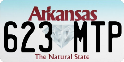 AR license plate 623MTP