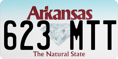 AR license plate 623MTT