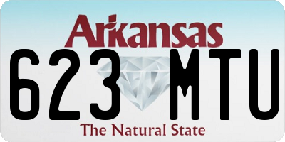 AR license plate 623MTU