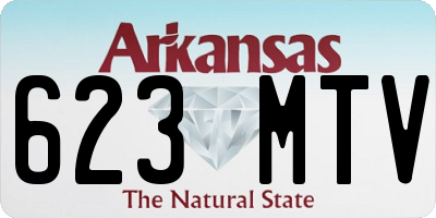 AR license plate 623MTV
