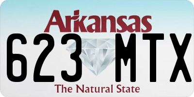 AR license plate 623MTX