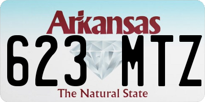 AR license plate 623MTZ