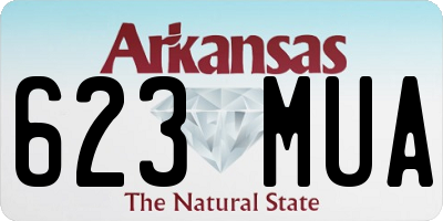 AR license plate 623MUA